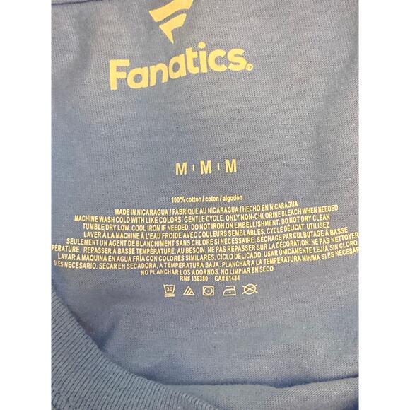 NWT Fanatics Men's Size Medium Tampa Rays MLB Baseball Bue T-Shirt Short Sleeve - Picture 5 of 5